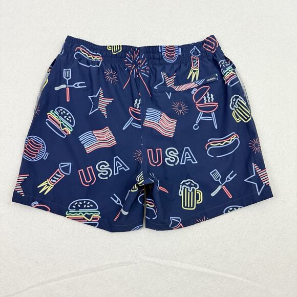 Chubbies Patriotic Lights Swim Trunks Men’s Medium 5.5” USA BBQ Beer NWT - Picture 4 of 11